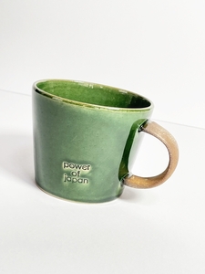 ★ 新品 マグカップ 日本製 美濃焼 グリーン 大きい かわいい おしゃれ 茶器 陶芸 焼き物 コーヒーカップ 和食器 コップ マグ カフェ 陶器