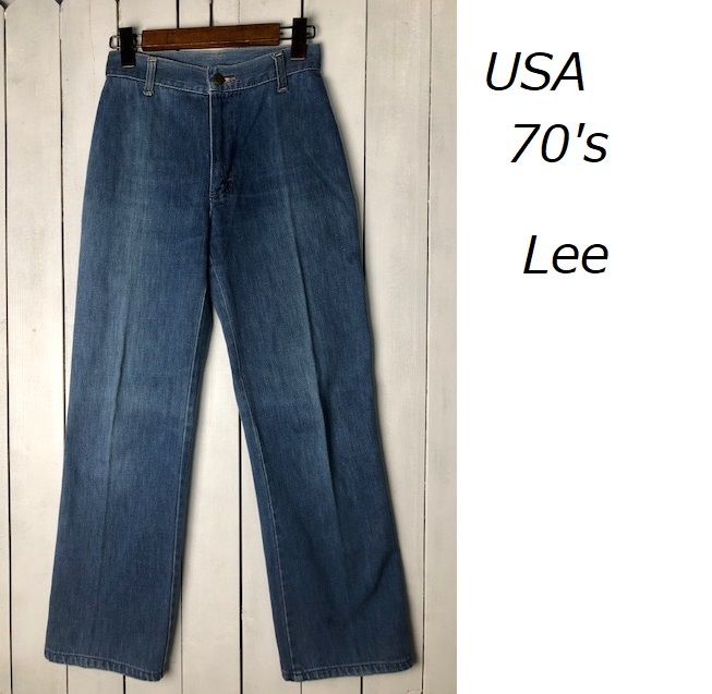 USA古着 70s～80s ヨーロッパ製 Wrangler デニムパンツ 30 濃紺