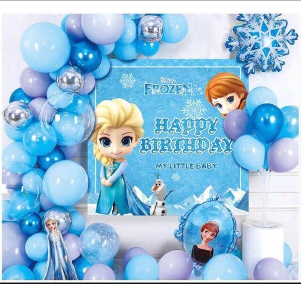 【新品】アナと雪の女王★バースデーバルーン★誕生日飾り