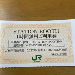 送料込！　JR東日本　STATION BOOTH 1時間無料券　5枚