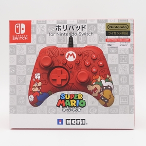 未使用!任天堂ライセンス商品/HORI ホリパッド for Nintendo Switch スーパーマリオ/ゲーム コントローラー/ニンテンドー スイッチ/6767