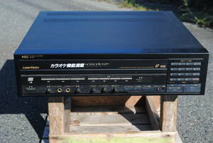  Showa era. name machine NEC CD CDV LD player laser disk karaoke with function VP LK1 430x430x120 millimeter 