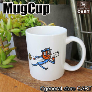 陶器マグカップ Mr.ZIP ミスター ジップ アメリカの郵便局 USPS キャラクター セラミックコーヒーカップ アメリカン雑貨