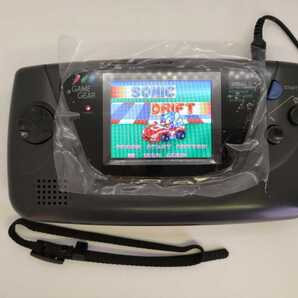 メンテ完了 SEGAゲームギア 明るさ調整機能付きLCD MOD取付+コンデンサフル交換+新品ガラススクリーン+新品イヤフォンジャック