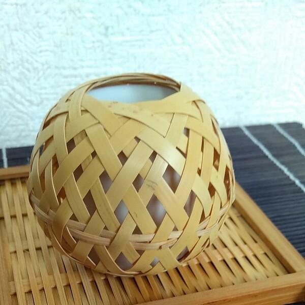 ミニ　花器　花瓶　一輪挿し 竹工芸 籠 花籠