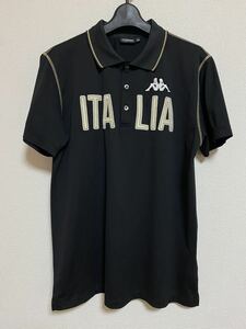 Kappa GOLF / カッパ ゴルフ ブラック　イタリア　ポロシャツ　サイズLL