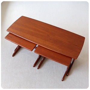  England Vintage ne -stroke table / cheeks material / Northern Europe style / Mid-century [ side table how about??]T-498