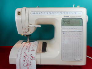 ＪＵＫＩ　ＨZＬ－９８００　The Misin 日本製　文字　刺繍　皮革も縫える丈夫なミシン