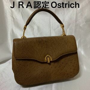 ＪＲＡ認定 オーストリッチ　Ostrich ハンドバック