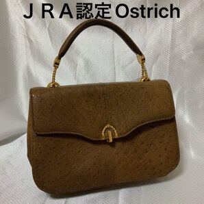 JRA認定 オーストリッチ Ostrich ハンドバック