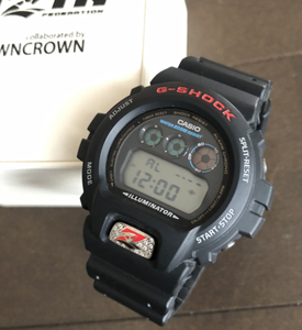 G-SHOCK RIZIN CROWNCROWN 別注 コラボ カスタム DW6900 ブラック トリプル ネーム 高田延彦 朝倉未来 堀口恭司 好きに も DW-6900 CASIO