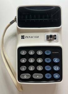 ジャンク（A2600） 昭和レトロ National ナショナル 計算機 レア PANAC850 電卓 ヴィンテージ 　スペースエイジ　space age