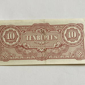 紙幣◆ビルマ 10ルピー 1942年 軍票●世界の偉大な歴史的紙幣 フランクリンミントの画像2