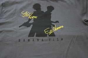 バナナフィッシュ　Tシャツ　ダークグレー　メンズ　3L　BANANA FISH キーホルダー付き　新品　未使用