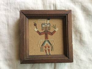 NAVAJO Navajo group Sand paint sand . ornament Native American nby Begay autographed Indian 