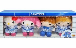 ☆ハローキティ＆キキララ＆マイメロディ☆4体セット ぬいぐるみ サンリオキャラクターズ LAWSON 40th Anniversary ローソン Loppi限定