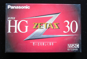 Panasonic_VHSC tape _ZETAS_SUPER_HG_30 minute new goods 