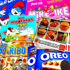 海外ステッカー 海外メモ おすそ分け 紙モノ アメキャラ お菓子 ハリボー 纏め売り★50枚★47