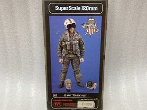 即決 バーリンデン トップガン Super Scale 120mm (1/16) VP561 アメリカ海軍 US NAVY TOP GUN PILOT 未開封 キット 当時物 激レア