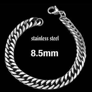 新品 喜平チェーン サージカルステンレス ブレスレット 8.5mm