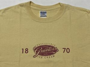 graeter's ICE CREAM アドバタイジング プリント Tシャツ Mサイズ ビンテージ古着 グレイターズ アイスクリーム 広告 90's 80's vintage
