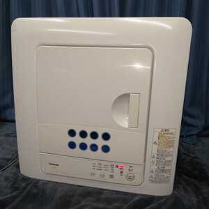東芝 TOSHIBA 電気衣類乾燥機 ED-458 (W) 容量4.5kg 花粉フィルター搭載 除湿形 2020年製 動作品