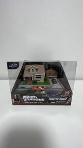 Jada Toys Fast & Furious Toretto house ジャダトイズ ナノ ワイルドスピード ドムの家 ジオラマ 2022 ミニカー2台付き ホットウイール