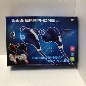 Bluetooth イヤフォン ブルー