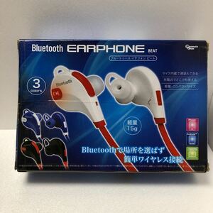 Bluetoothイヤフォン　レッド