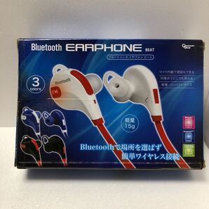 Bluetoothイヤフォン レッド