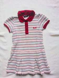 コムサイズム90 ボーダーワンピース
