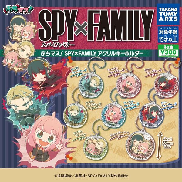 ぶちマス！SPY×FAMILYアクリルキーホルダー　全8種まとめ売り