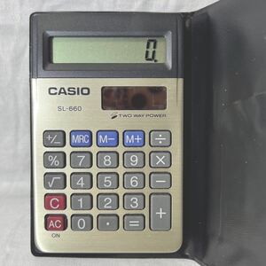 CASIO 電卓 SL-660 レトロ 計算機