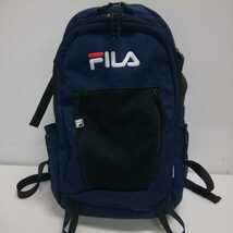 FILA フィラ バックパック リュック バッグ 鞄 ネイビー系_画像1