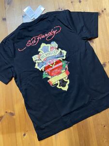 ★ ED HARDY エド　ハーディー　プリントTシャツ　黒　M 新品　0748