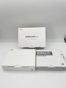 AU商品まとめて HOME SPOT cube wiMax2+ WX06 INFOBAR C01 K11RO 3点まとめ
