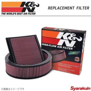 K&N エアフィルター REPLACEMENT FILTER 純正交換タイプ RENAULT MEGANE EMF4/KMF4 04～11 ケーアンドエヌ