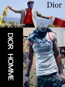 正規 DIOR HOMME 06AW STUDS LEATHER エディ期 ディオールオム レザーベルト スタッズベルト ブラック×シルバー by Hedi Slimane★