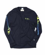 Champion×DUFFER GRADATION L/S TEE：チャンピオン別注 グラデーションロゴ 長袖Tシャツ ロンT_画像3