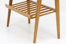 スウェーデン製 ヴィンテージ 北欧 家具 木製 キャビネット チェスト 引出し 棚付き サイドテーブル_画像5