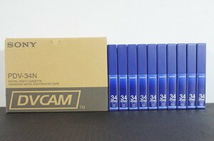 [TH] [Sa145060] SONY ソニー DVCAM 業務用 カセットテープ PDV-34N 34分 10本セット