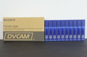 [TH] [Sa145160] SONY ソニー ミニDVCAM 業務用 カセットテープ PDVM-32N 32分 10本セット