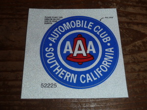 AAA カリフォルニア 保険 本物 正規品 直輸入 企業 USDM US 北米 Statefarm ロードサービス JAF CALIFORNIA CA CALI ステッカー