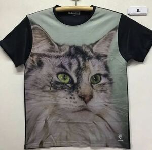 新品 子猫 Tシャツ Lサイズ 管3409 ネコ