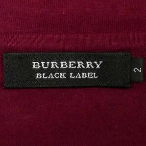 即決★BURBERRY BLACK LABEL★メンズM 廃版 Tシャツ バーバリーブラックレーベル 2 赤 チェック 三陽商会正規 カットソー 7分丈の画像5