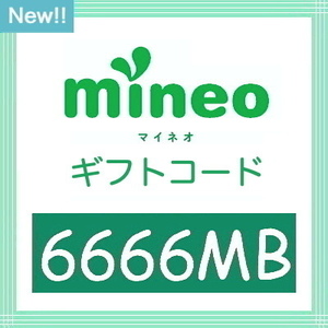 mineo パケットギフト 6666MB (マイネオ)