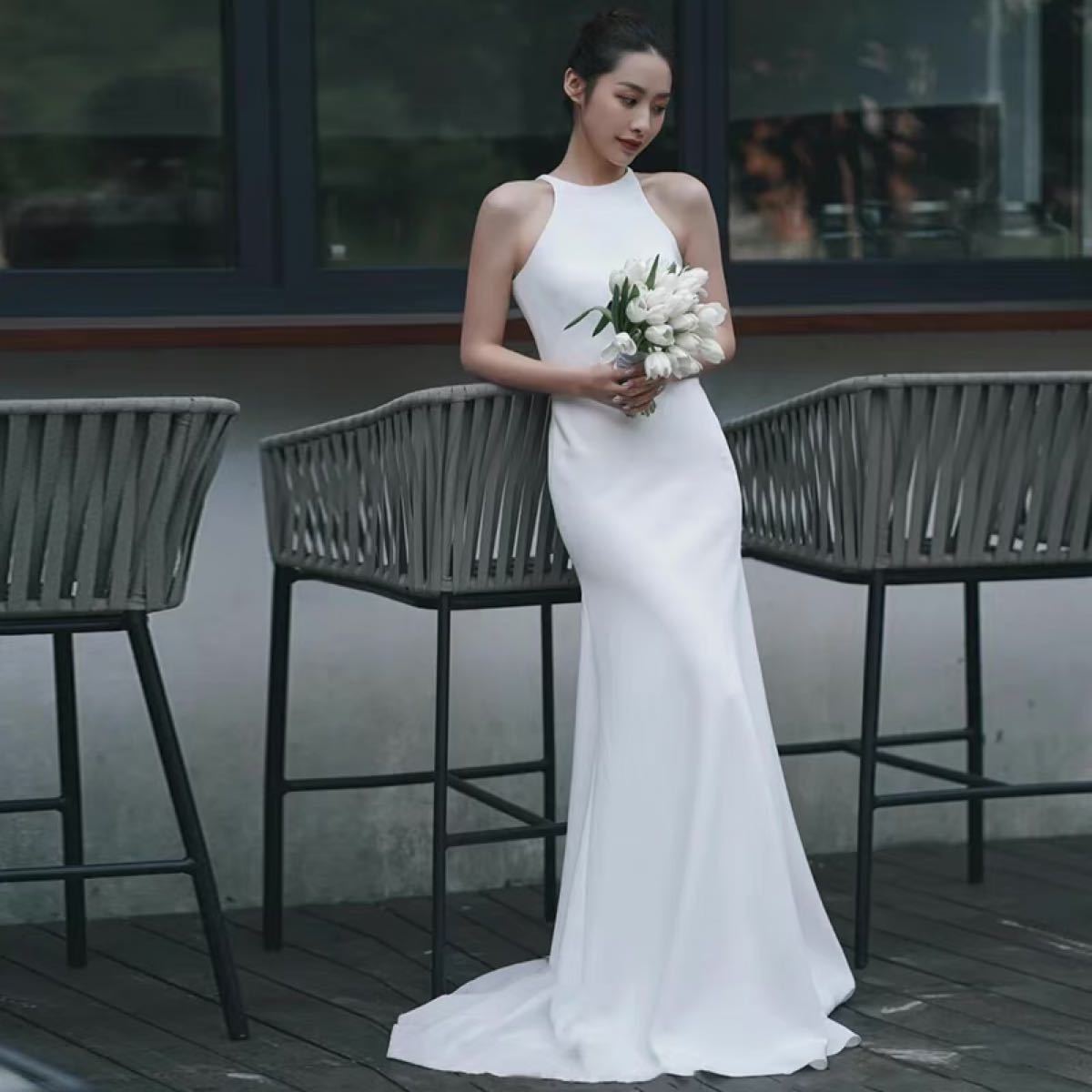ウェディングドレス 二次会 結婚式 エンパイア パーティー 前撮り