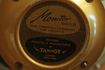 【都内引き取り限定】 中古 ペアスピーカー (2) TANNOY タンノイ Monitor GOLD TYPE LSU/HF/15/8/ ジャンク扱い 音は出ました_画像2
