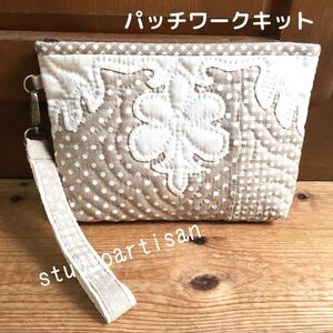 ナチュラルハワイアンのポーチ パッチワークキット ハワイアンキルト
