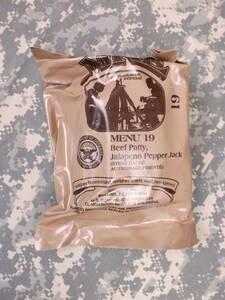 MREレーション MENU-19 2022年2月検品 米軍 ミリ飯 ミリメシ 戦闘糧食 非常食 備蓄 保存食